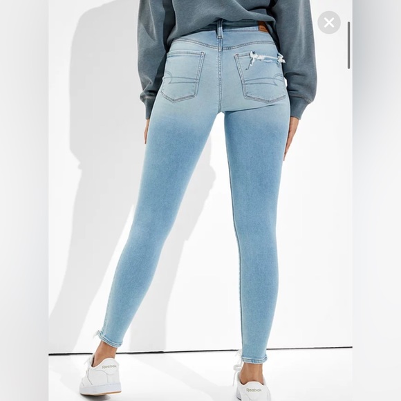 American Eagle Blue Jeans / Jeggings - Soft Knit - Picture 2 of 9